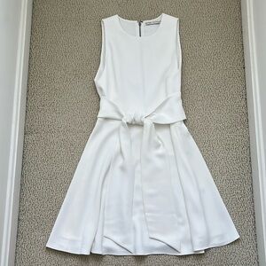 Alice & Olivia Off White Tie Front Dress